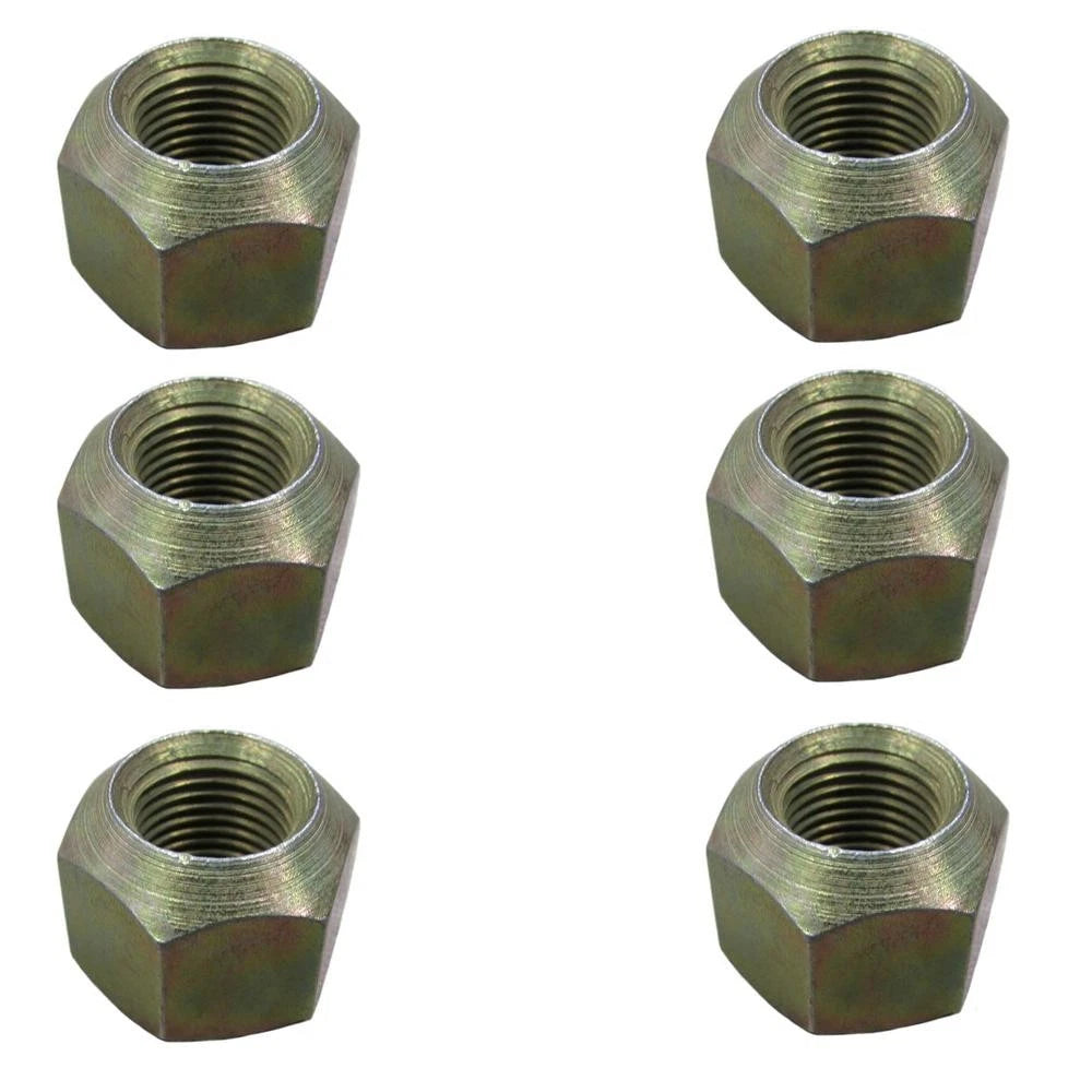 Set of 6 Front Wheel Nuts for Ford 8N NAA 600 800 801 900 2000 4000 ('64)