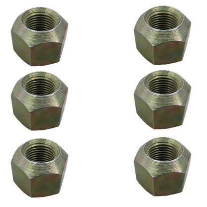 Set of 6 Front Wheel Nuts for Ford 8N NAA 600 800 801 900 2000 4000 ('64)