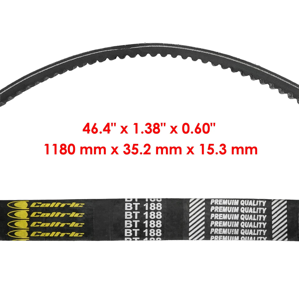 Caltric Drive Pulley Belt for Ski-Doo Skandic 600 SUV HO SDI (2008) 605348425