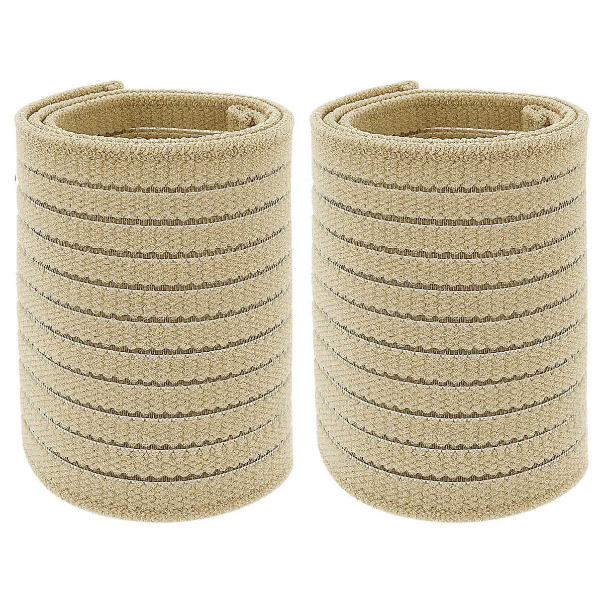 2X Elastic Wrist Support Band Wrap for Universal Fit (One Size) Beige