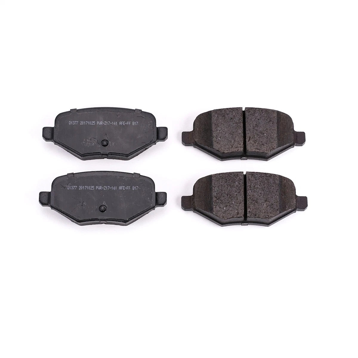 2X Powerstop Brake Pad Set Rear for Ford Explorer Flex Taurus (2011–2019) - 16-1377, SSCP1377, EHT1377H