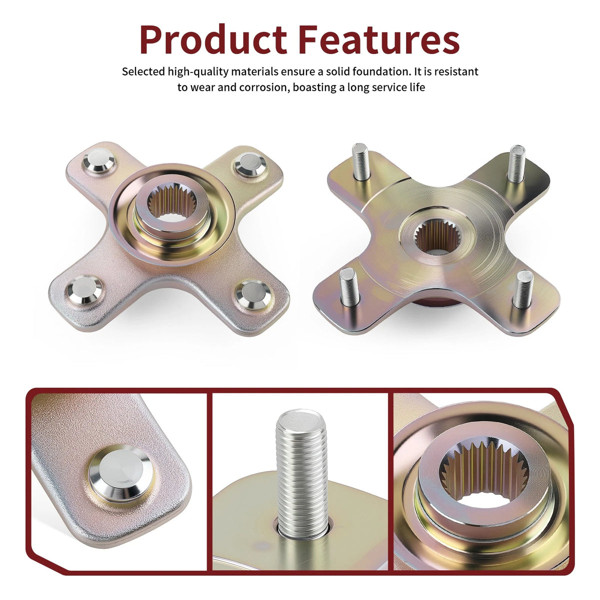Front/Rear Wheel Hubs for Can-Am Outlander 650/MAX 650 4x4 (2006–2012) 705501131, 705500596, 705500909, 705501199, 705501713