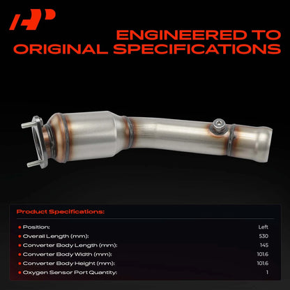 A-Premium Left Catalytic Converter for Ford Mustang (2011–2014) 16868