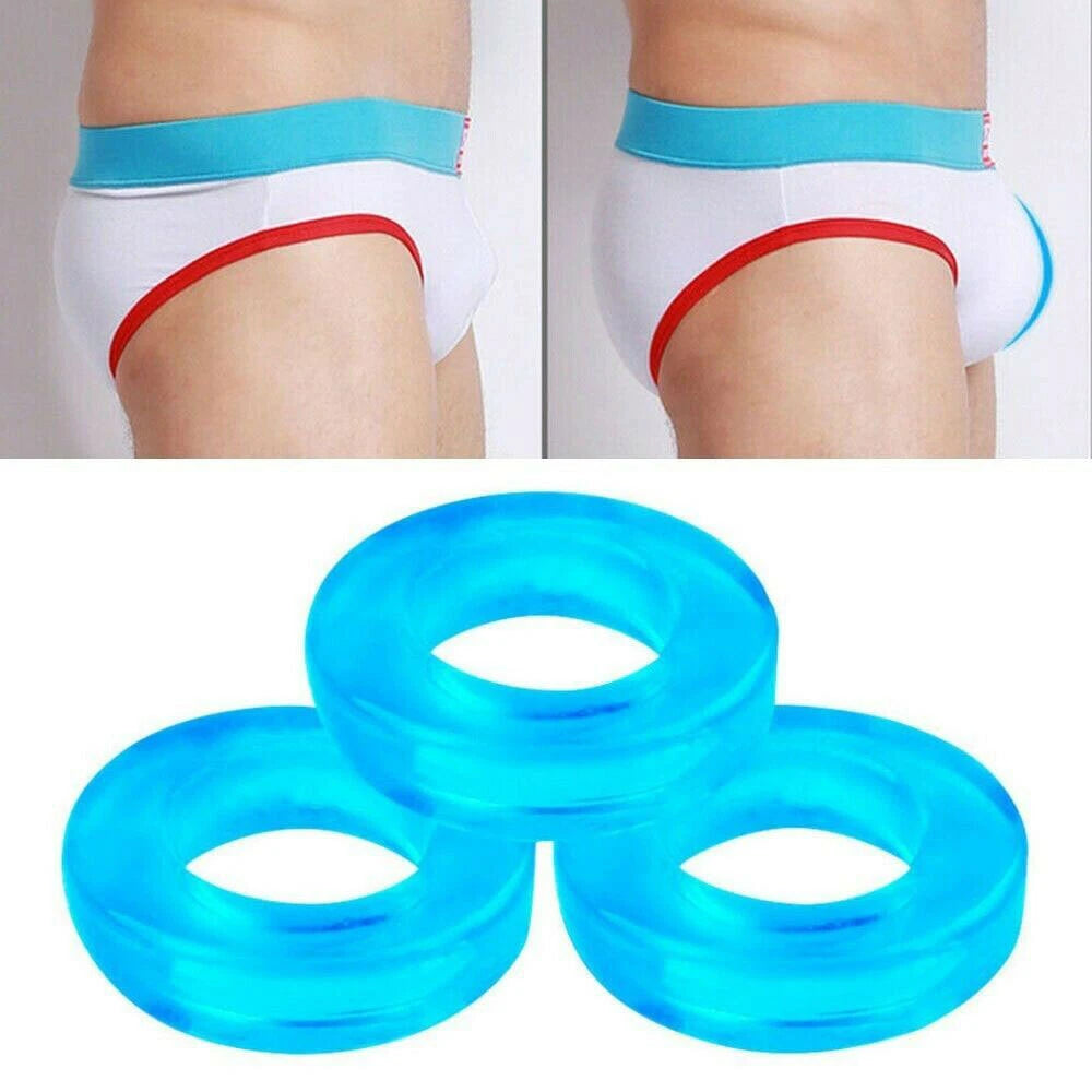 3 Pcs Transparent High Elastic Thong Underwear for Men
