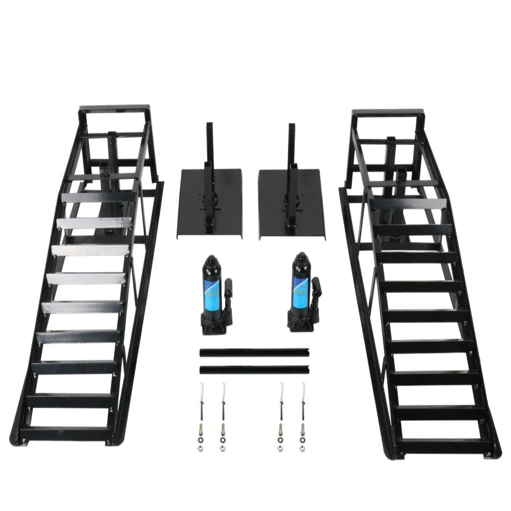 2X Hydraulic Car Lift Ramps for Car Truck (5 Ton)