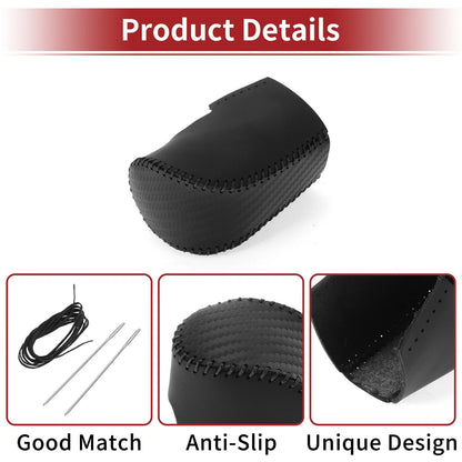 Car Gear Shift Knob Cover for Honda HR-V (2023–2024) Black Carbon Fiber