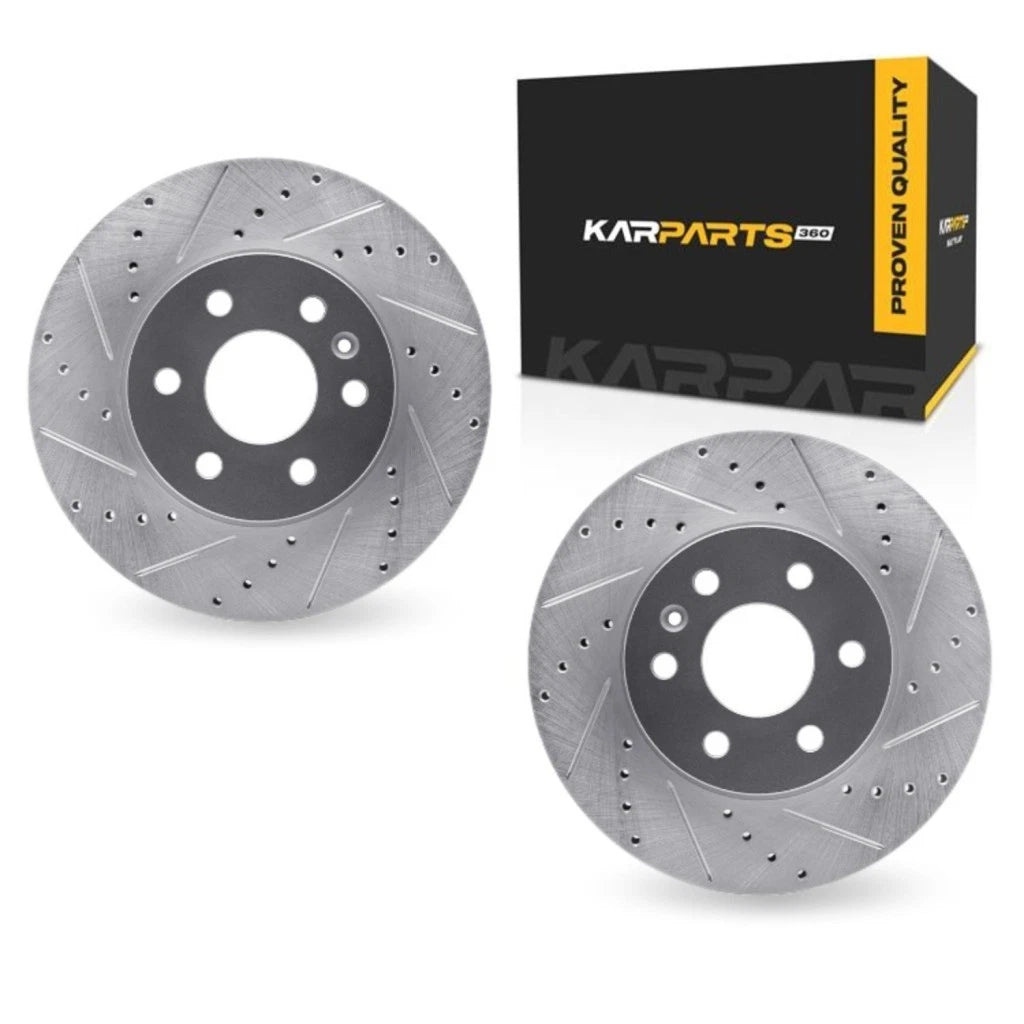 Brake Rotor Set for GMC Canyon (2015–2020) ALX-PAU-DF-7002-48034-CLA2, Drilled & Slotted