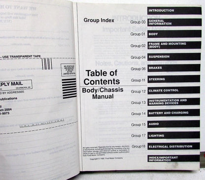 Service Manual for Ford L-Series Truck (1993)