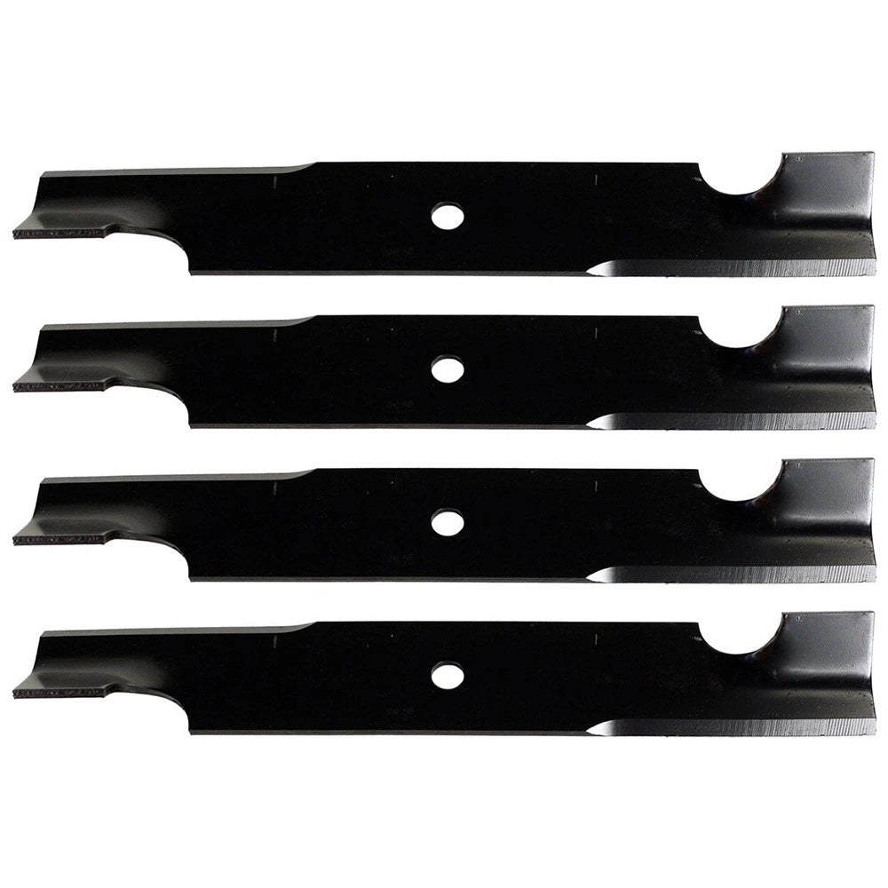 Set of 4 Notched Mower Blades for Lesco (Fits 021871)