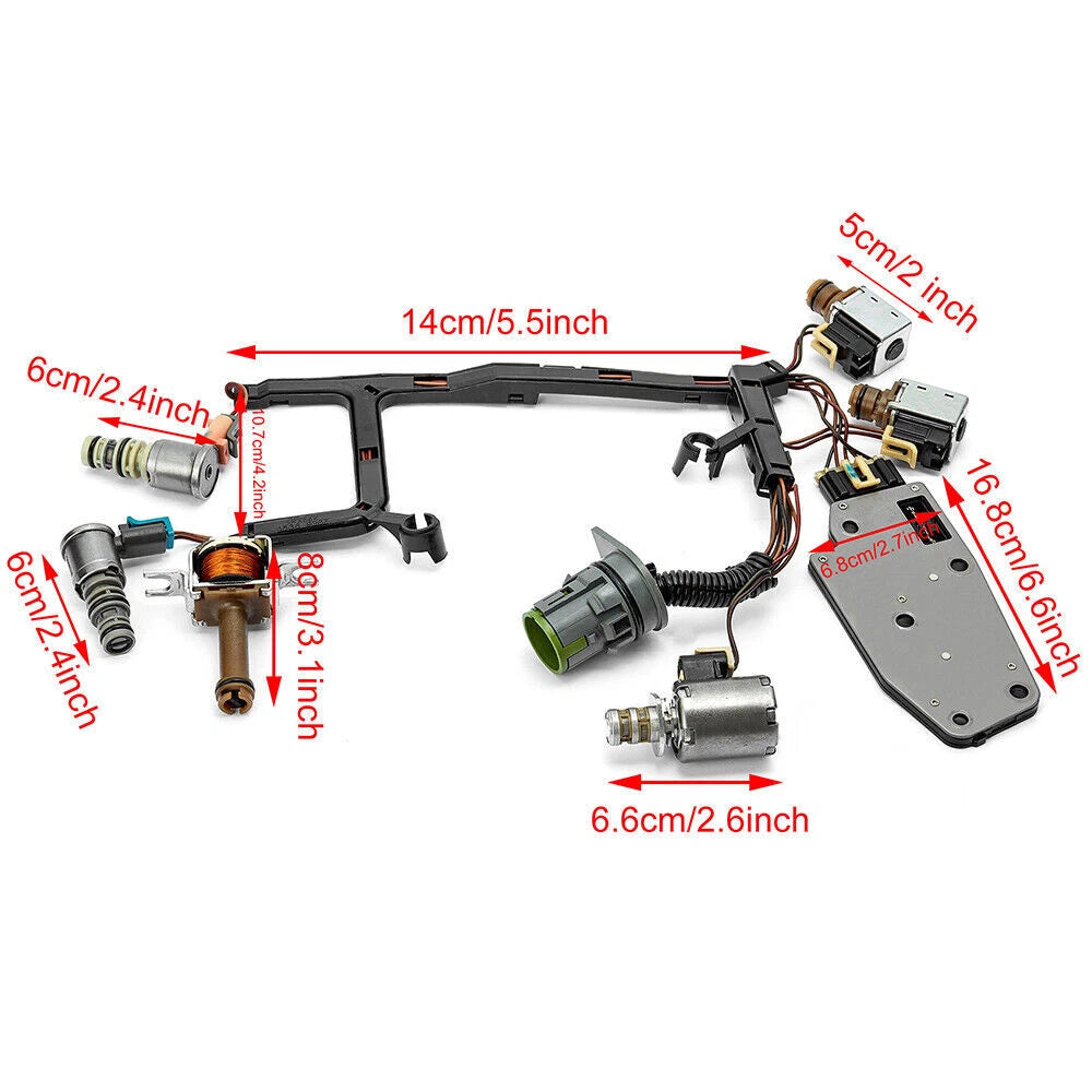 4L60E Transmission Master Solenoid Kit for GM (2003–2006) 12121299, 4L65E