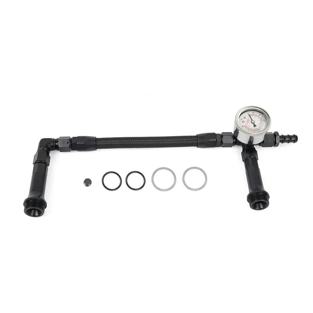 6AN Braided Dual Feed Fuel Line for Holley 4150 Carburetor (Fits 4150)