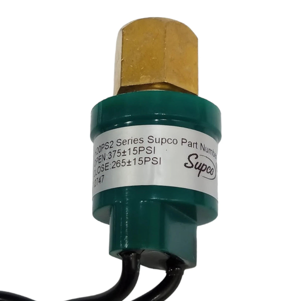 High Pressure Switch for HVAC Refrigeration (Open: 375 PSI, Close: 265 PSI)