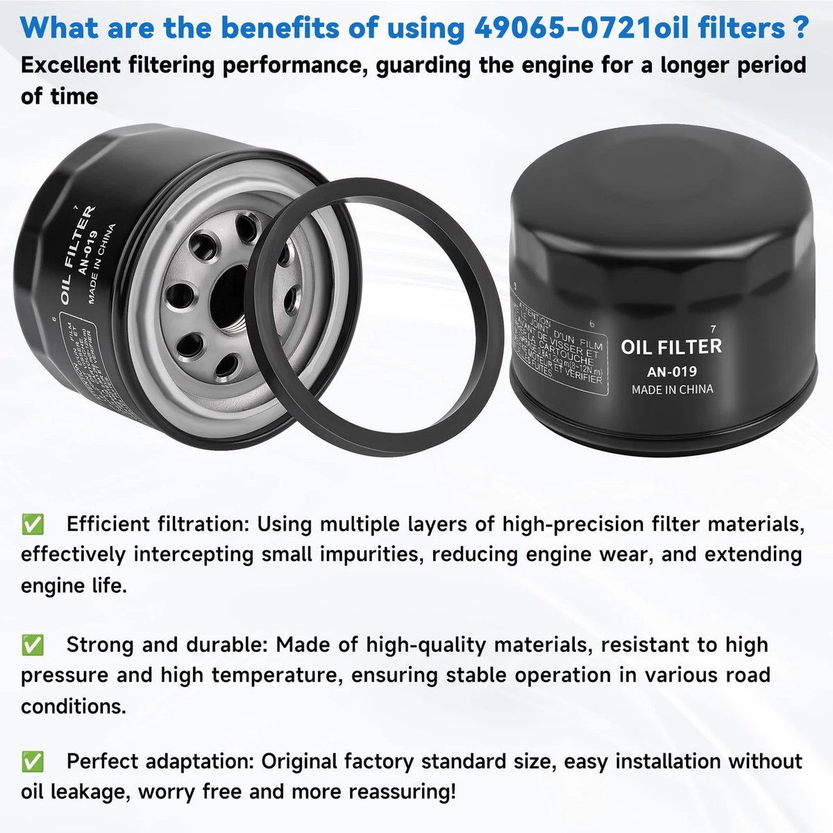 Oil Filter for Kawasaki FR691V FR730V FR651V FR600V
