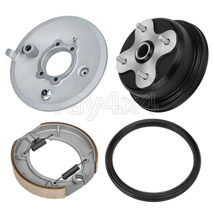 Rear Brake Plate Drum Hub w/ Shoes Seal Assy for Yamaha Grizzly 600 (1998)