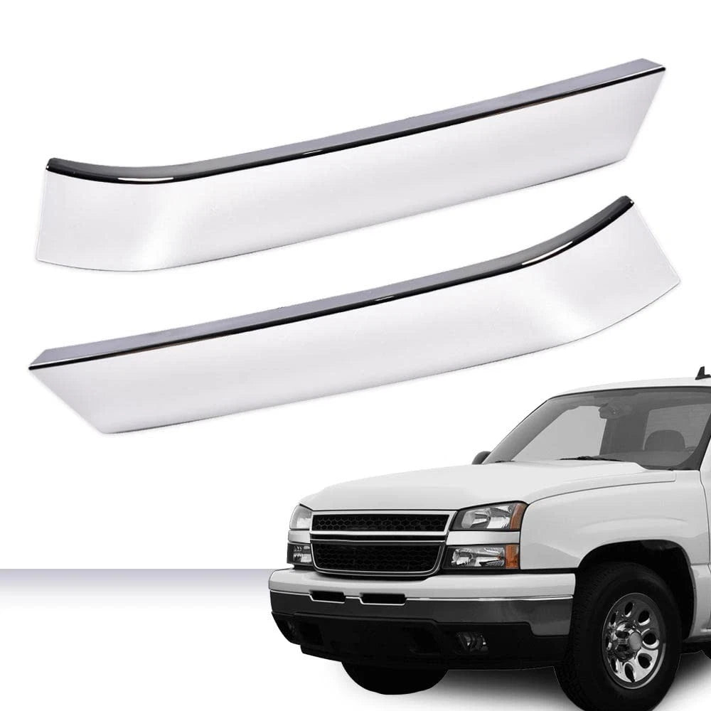 Grille Trim Set for Chevy Silverado (2003–2007) Silver