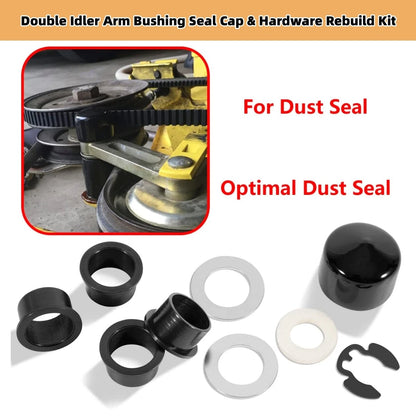 Double Idler Arm Bushing Seal Cap & Hardware Rebuild Accessory for