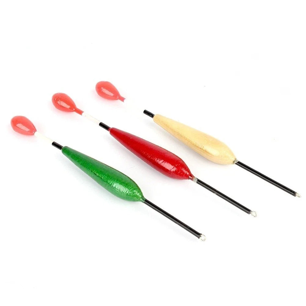 10 Pack Balsa Wood Fishing Floats - High Buoyancy for Long Distance Cast