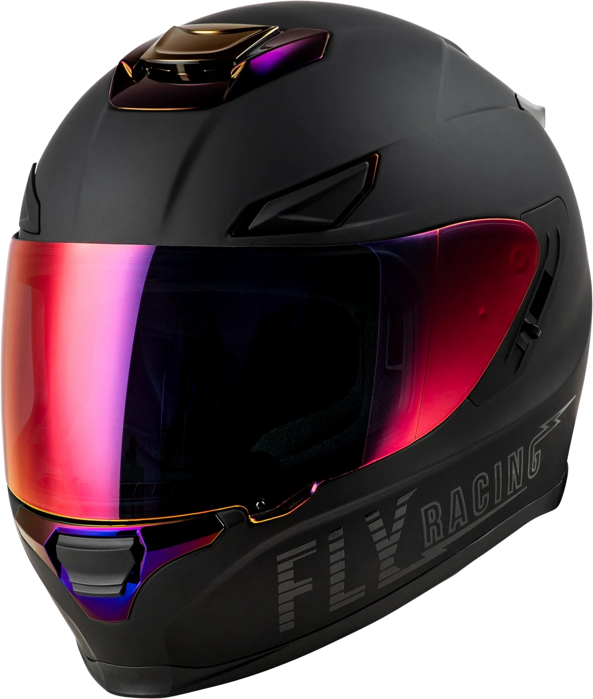 Fly Racing Sentinel Recon Helmet Large Matte Black/Charcoal Chrome (2024)