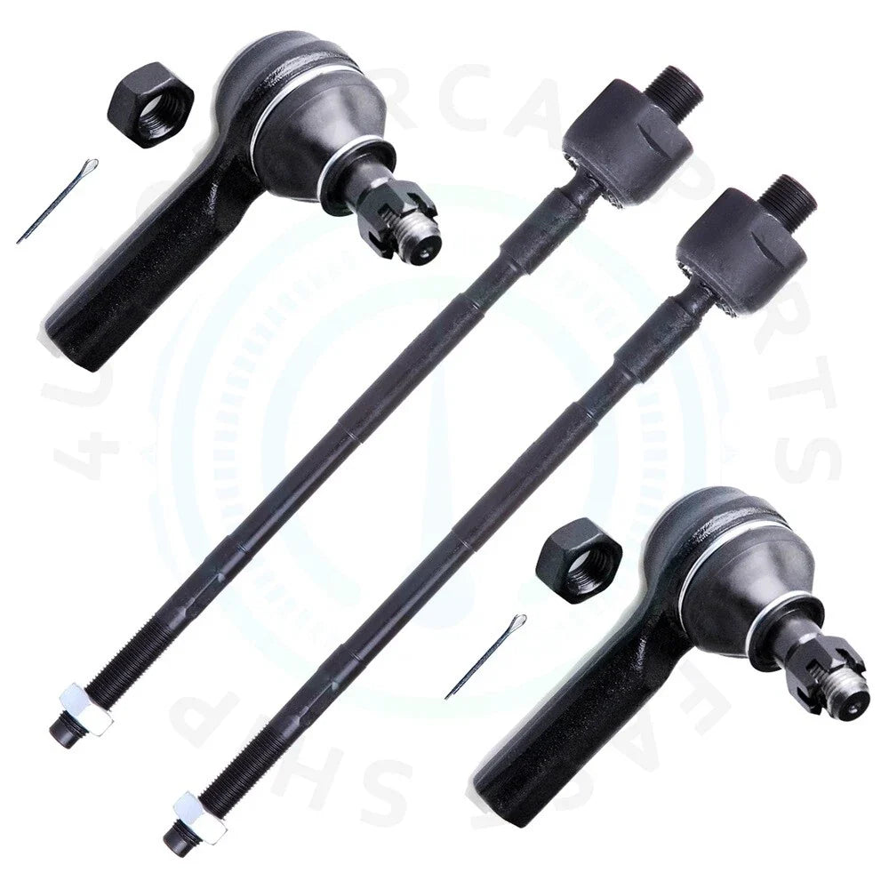 Set of 4 Tie Rod Ends for Nissan Pathfinder Infiniti QX4 (1996–2004)