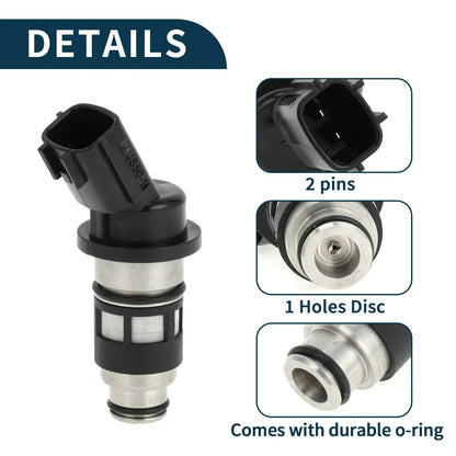 Fuel Injector No. 1660073C90 for Nissan Tsuru 1.6L (2002–2017) 1 Pc Black