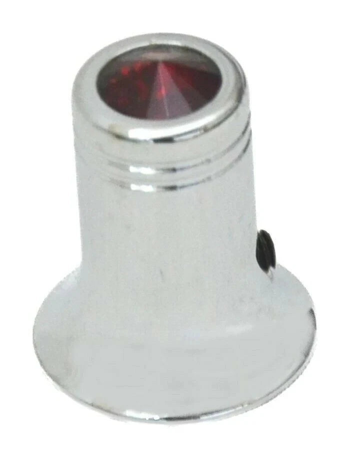 Channel Select Knob for Universal Fit CB Radio (UP#21783) - Red Jewel Chrome