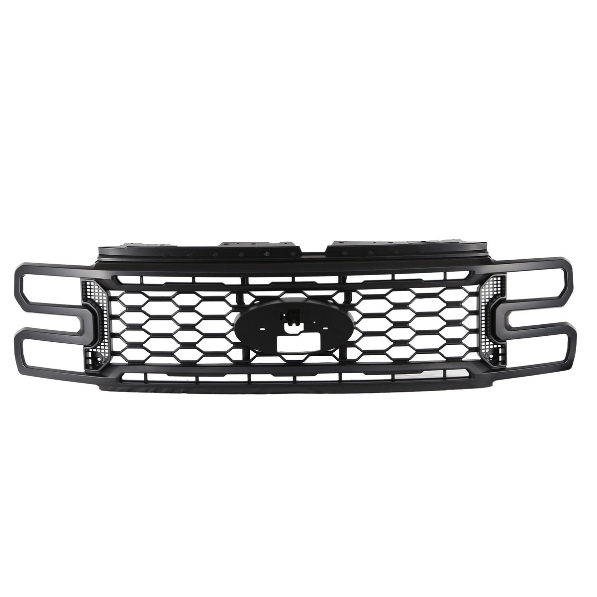 Matte Black Front Grille for Ford F250 F350 Super Duty (2023–2024) PC3B 19H250 AC, PC3B 8200 HH51MX, P708 GR STX ASM