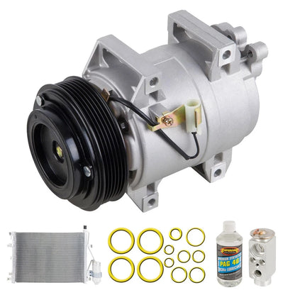 A/C Kit for Volvo XC90 (2003–2005) - Compressor, Condenser, Drier, 61-89287R6, 10000189, 10000216