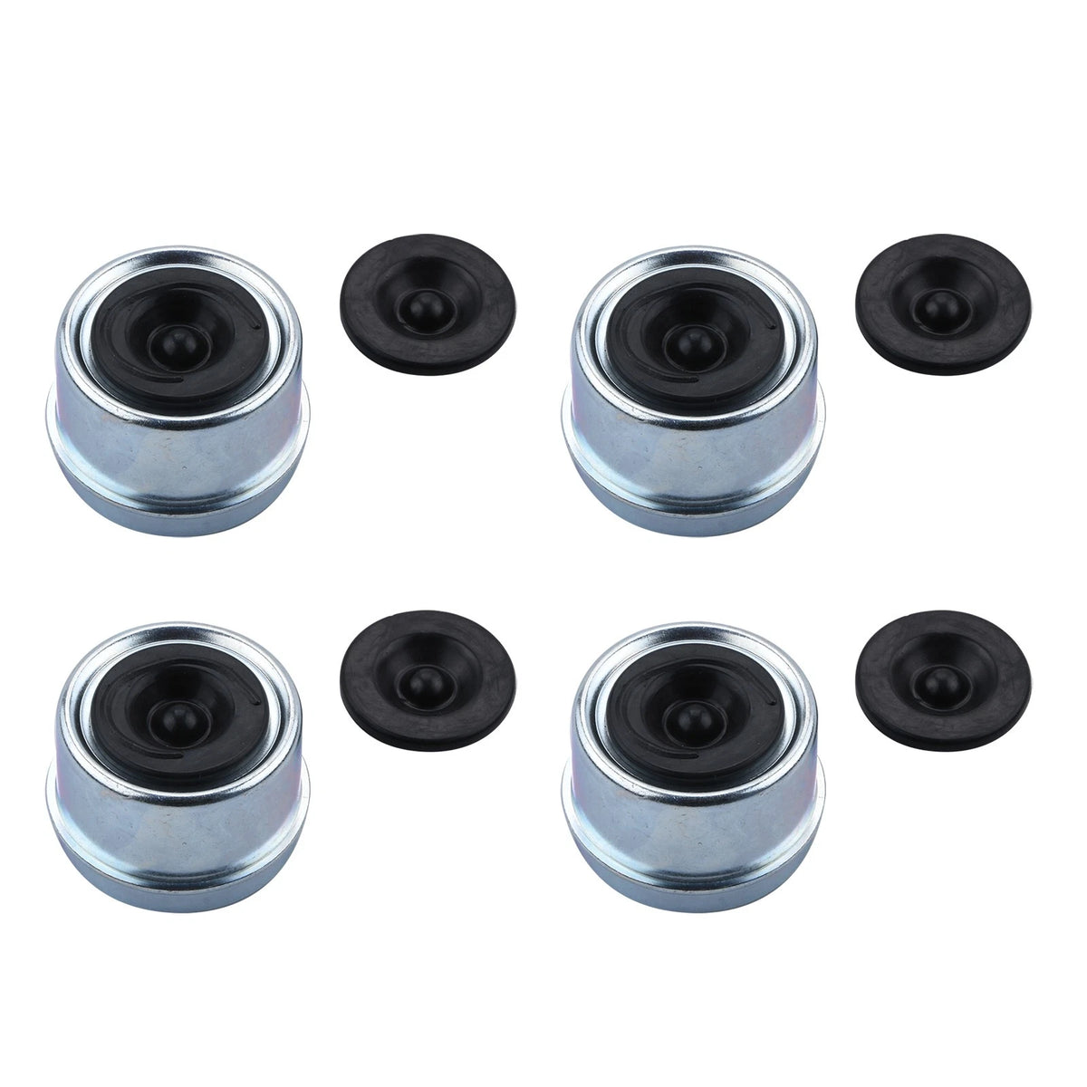 4pcs Trailer Bearing Dust Cap 1.98 Inch Hub Cover for RV Camper Utility Trailer