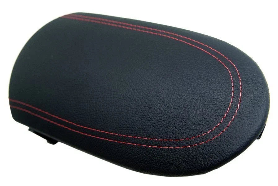 Center Console Armrest Cover for Nissan 370Z (2008–2019) Red Stitch