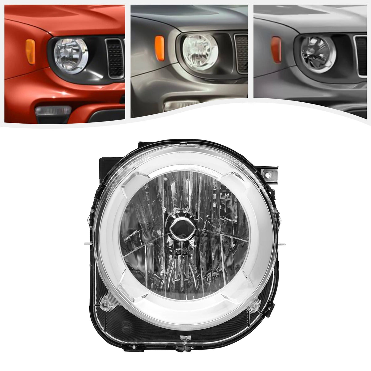 Right Side Halogen Headlight for Jeep Renegade (2019–2023) 68516348AA