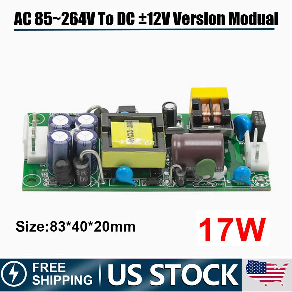AC-DC Switching Power Supply Board Module ±12V 17W for Various Applications
