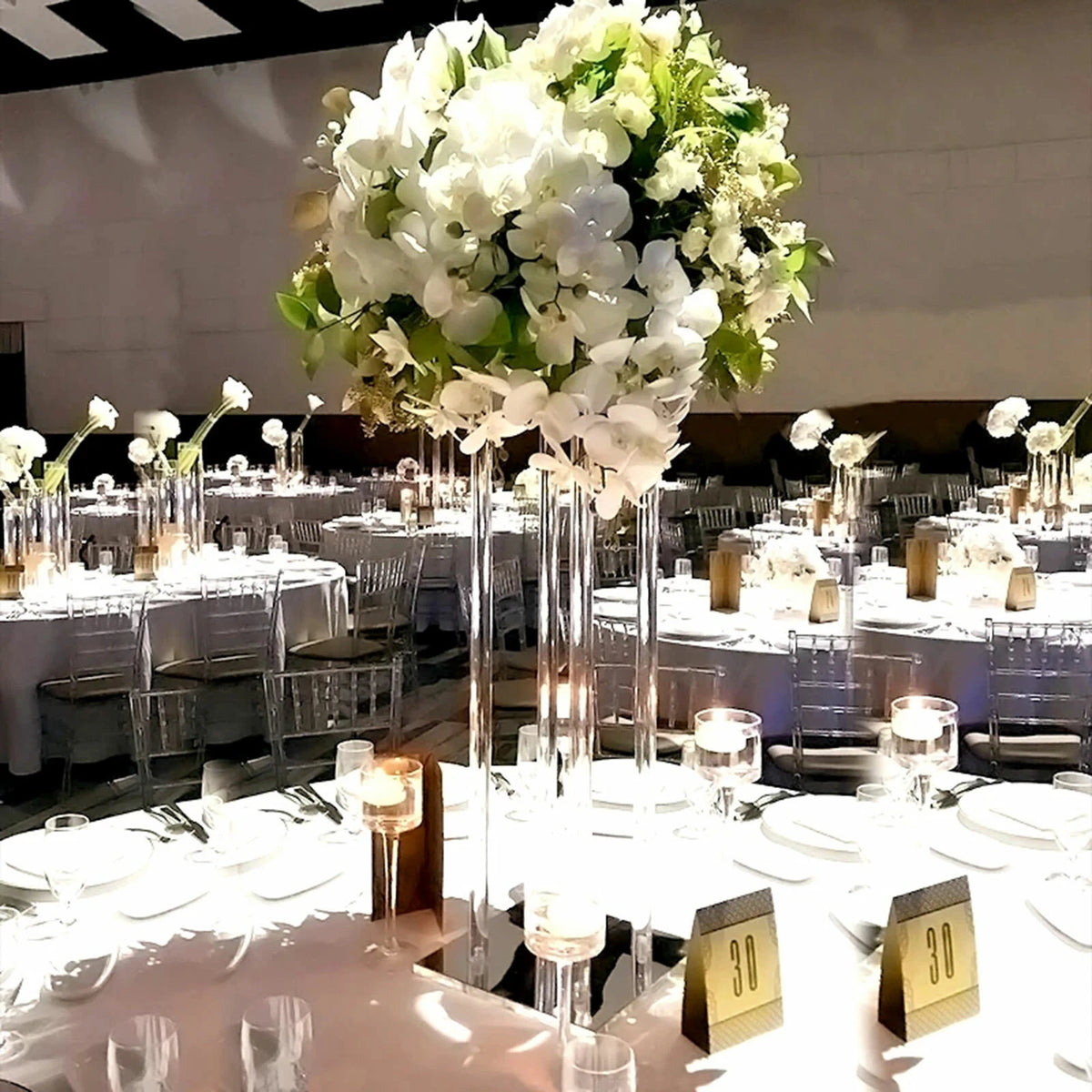 10Pcs Acrylic Flower Stand for Wedding Centerpiece Decor