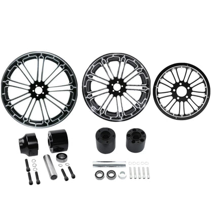 Set of 2 Wheel Rim Hub & Sprocket for Harley Touring (2009–2023)
