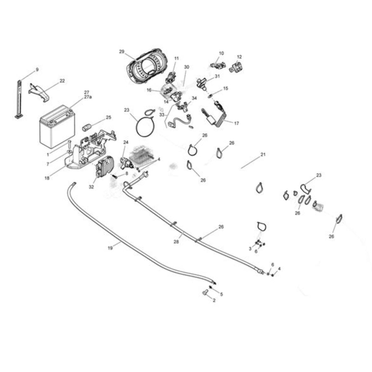 Electrical System Clip for Sea-Doo (OEM) (278003521)