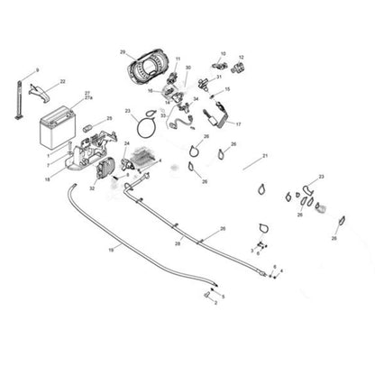 Electrical System Clip for Sea-Doo (OEM) (278003521)
