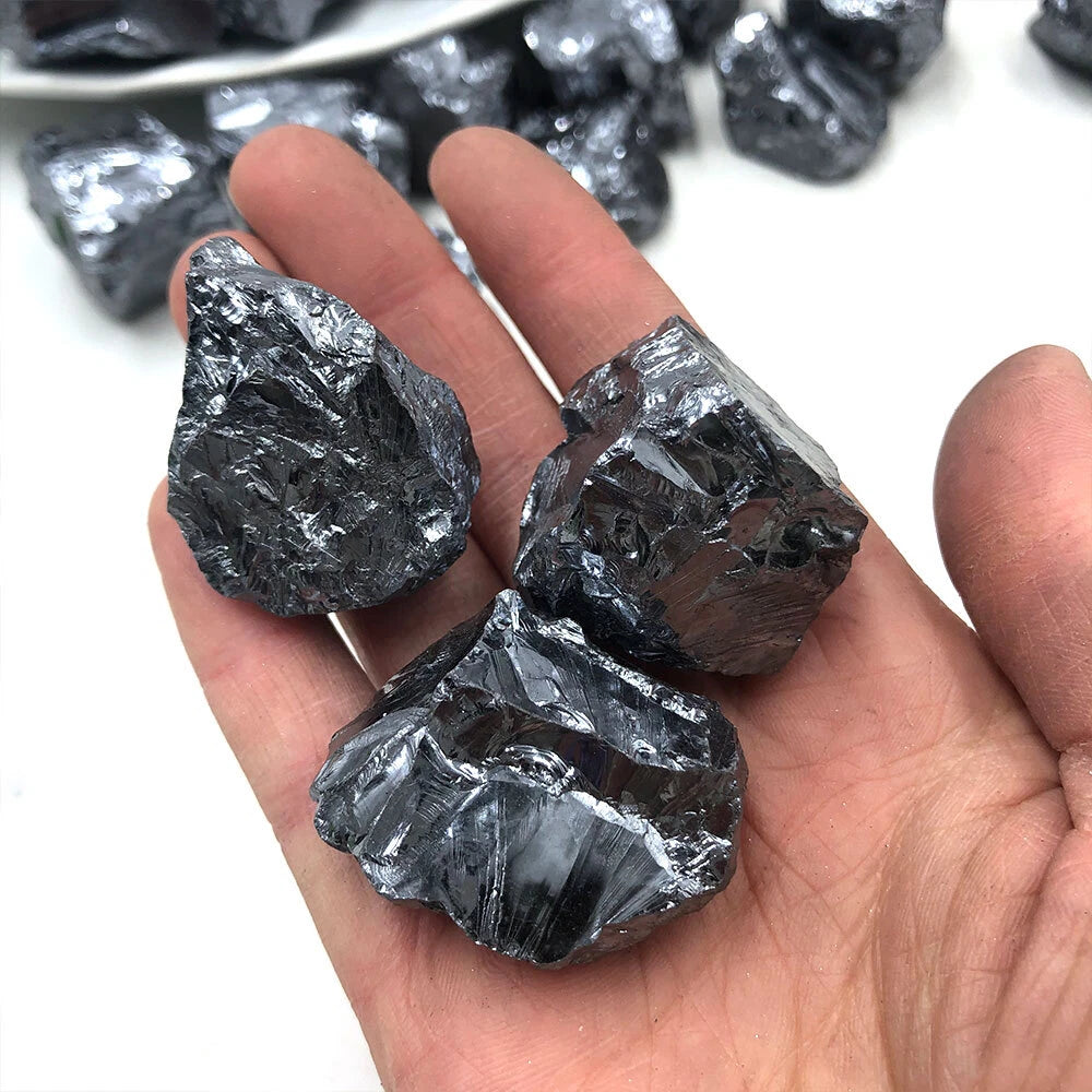 Natural Terahertz Raw Stone Quartz Crystal Healing Gemstones Lot