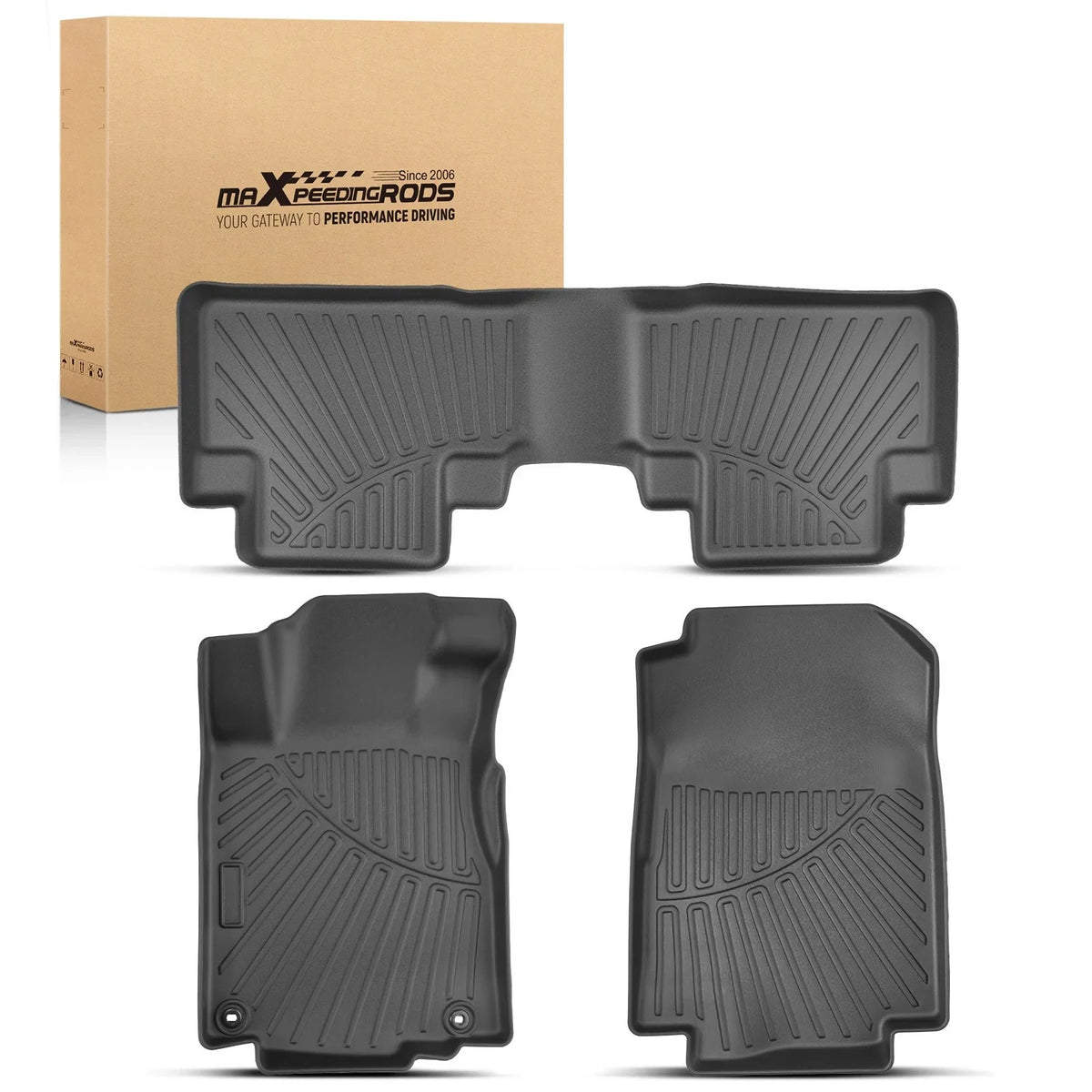Set of 4 All-Weather Floor Mats for Honda CR-V (2012–2016) TPE Waterproof