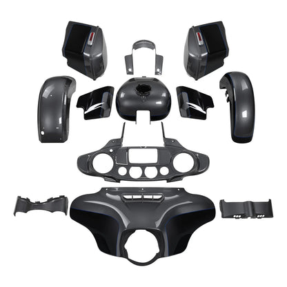 Fairings Bodywork for Harley Street Glide (2014–2023) Gauntlet Gray Metallic Vivid Black