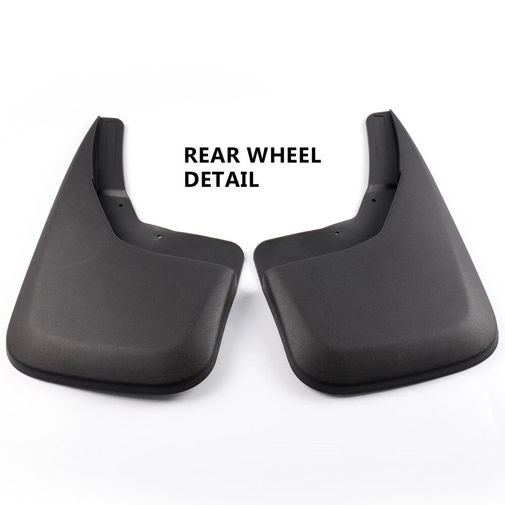 Set of 4 Mud Flaps Splash Guards for Chevrolet Silverado (2014–2018) 03RSA4501ZBK