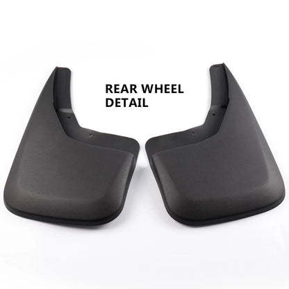 Set of 4 Mud Flaps Splash Guards for Chevrolet Silverado (2014–2018) 03RSA4501ZBK