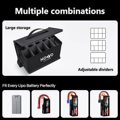 Fireproof LiPo Battery Bag for RC Vehicles (10.6" x 6.7")
