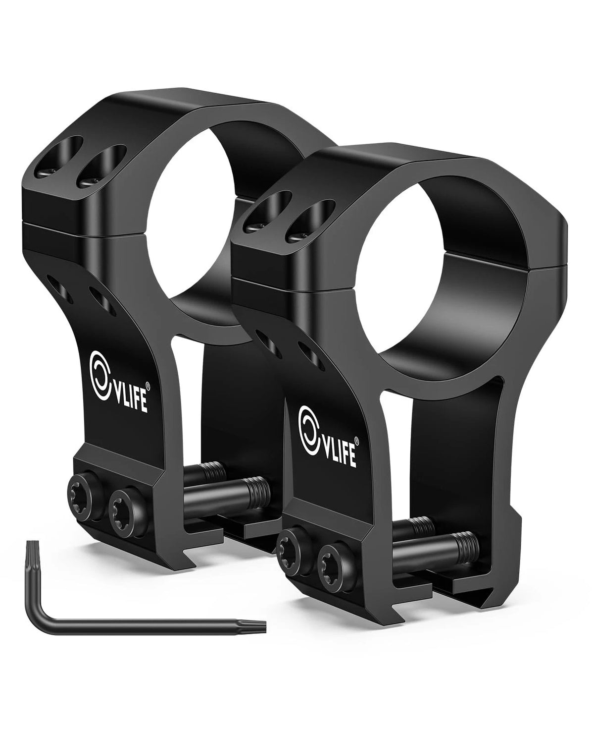 1 Inch Dovetail Scope Rings Mount for 3/8 or 11mm High (Black)