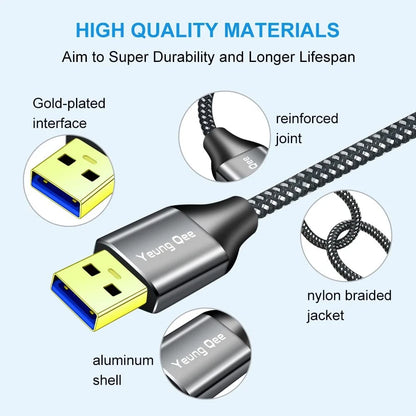 USB 3.0 A to A Male Cable 10 ft for Universal Use (USB 3.0)