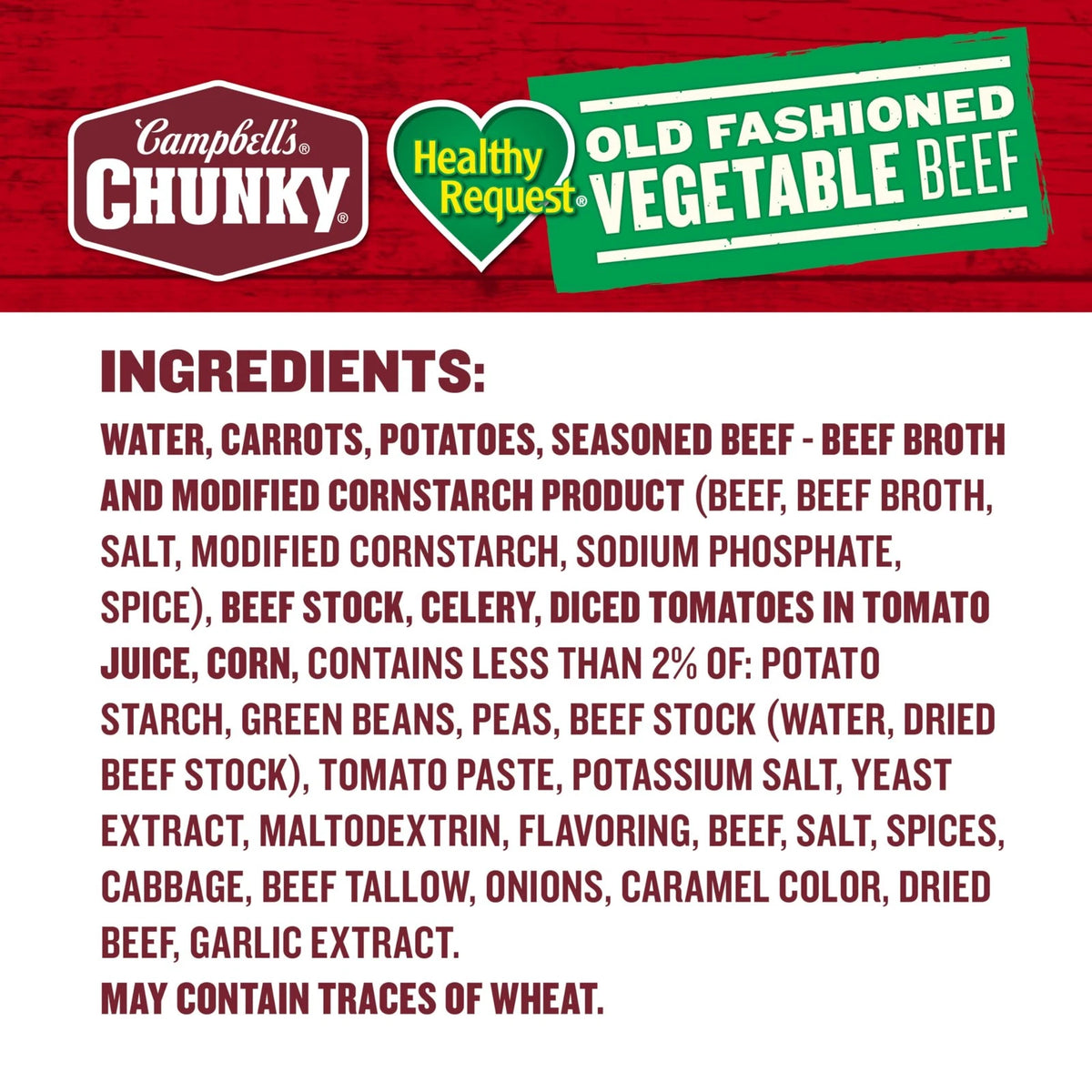 Pack of 1 Campbell’s Chunky Healthy Request Soup, Old Fashioned 18.8 Fl Oz
