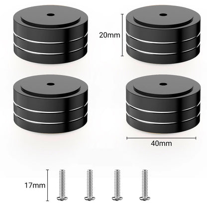 8pcs Aluminum Speaker Isolation Feet for Subwoofer (40x20mm)