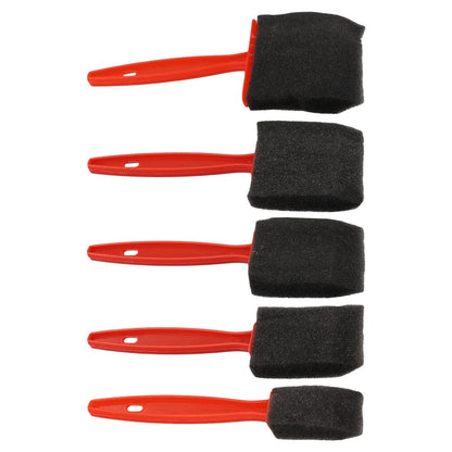 Set of 5 Sponge Foam Paint Brushes for Craft Art Projects