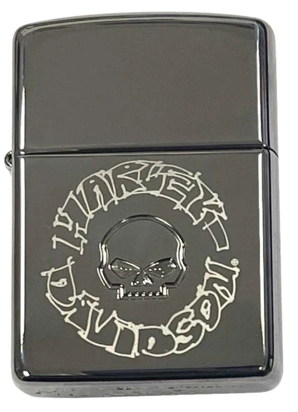 Willie G Skull Sketch Zippo Lighter for Harley-Davidson (OEM)
