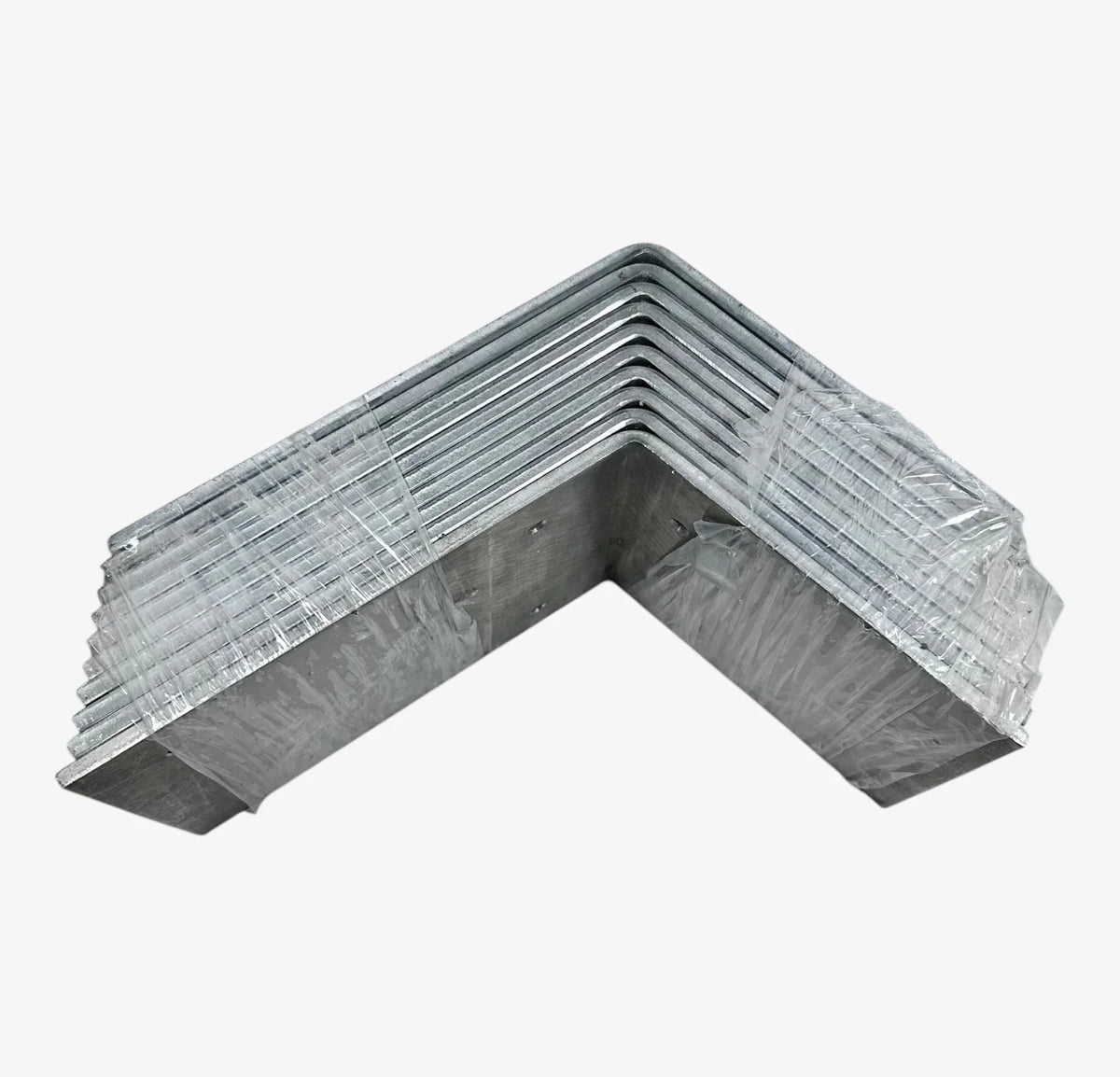 Set of 10 Aluminum 15 Degree Predrilled Corner Bracket Mounts 1/4'' x 8'' x 6''