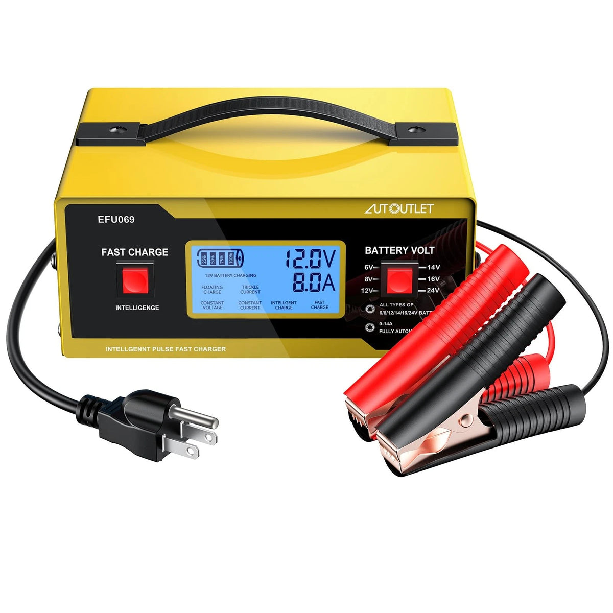 6V/12V/24V Battery Charger for Automotive (Upgraded)