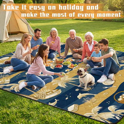 Extra Large Waterproof Picnic Blanket for Outdoor Use (79" x 118")